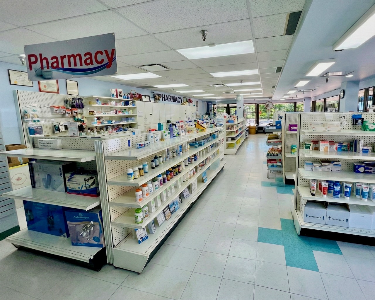 Interior of Bonsor Pharmacy and Medical Supplies